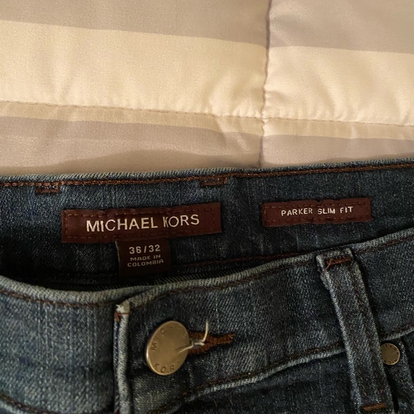 Michael Kors men`s Jeans Parker slim Fit Blue 36/32 - Picture 5 of 7